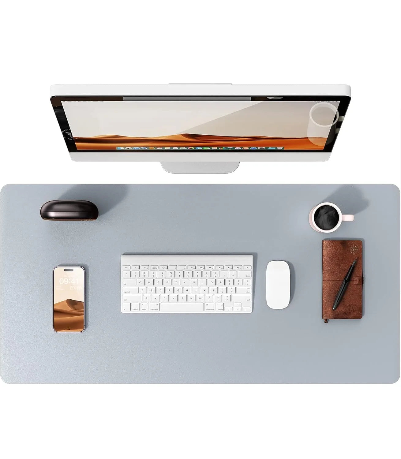Leather Desk Mat – Large Non-Slip Mouse Pad for Office & Laptop