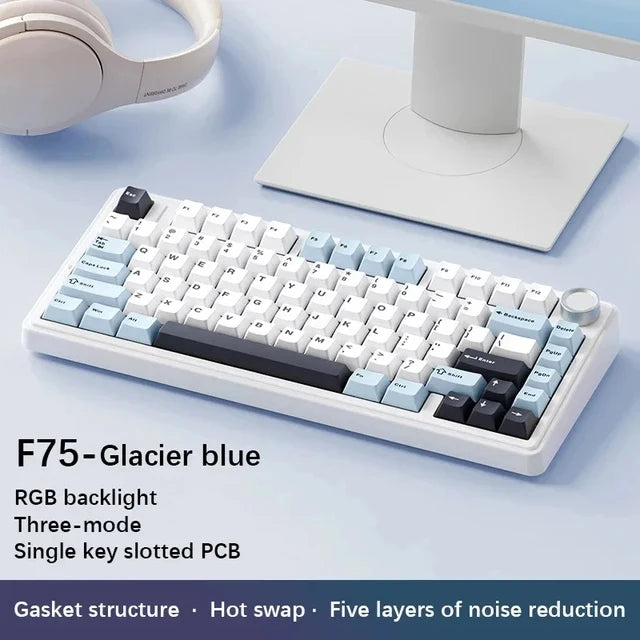 AULA F75 75% Wireless Mechanical Keyboard – RGB, Gasket Mount