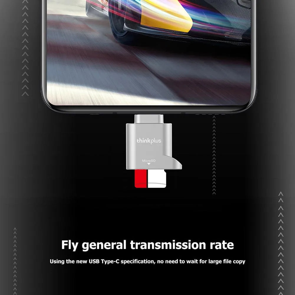 Lenovo ThinkPlus USB-C SD Card Reader – Micro SD & TF