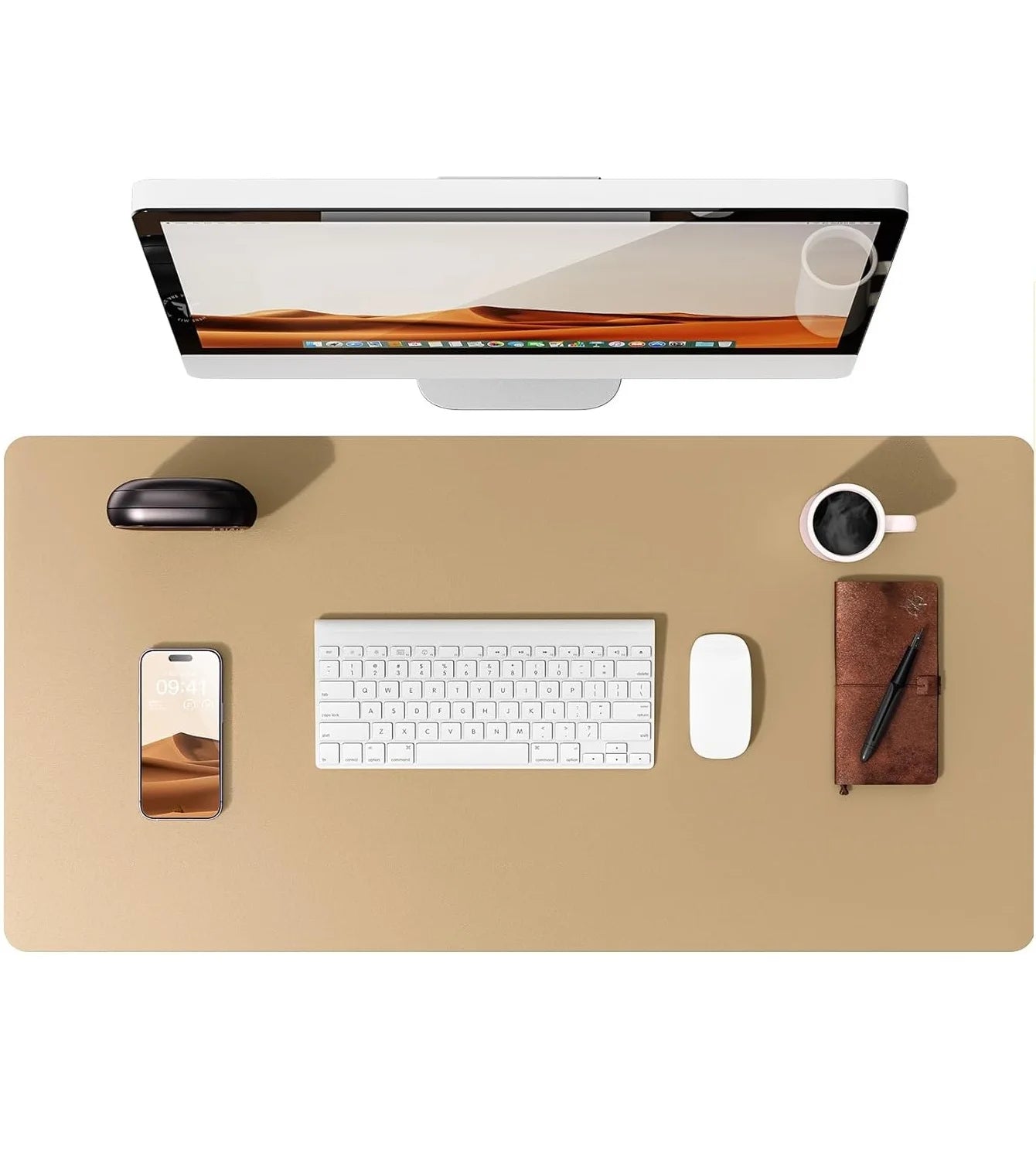 Leather Desk Mat – Large Non-Slip Mouse Pad for Office & Laptop