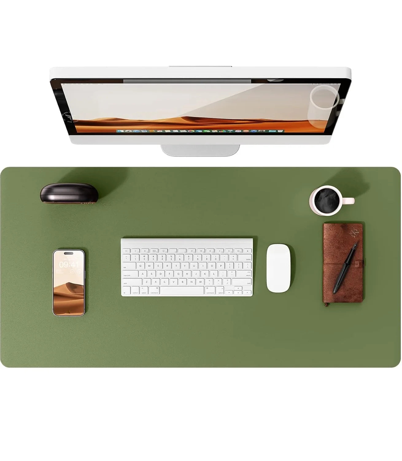 Leather Desk Mat – Large Non-Slip Mouse Pad for Office & Laptop
