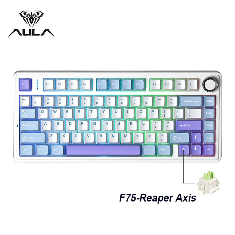 AULA F75 75% Wireless Mechanical Keyboard – RGB, Gasket Mount