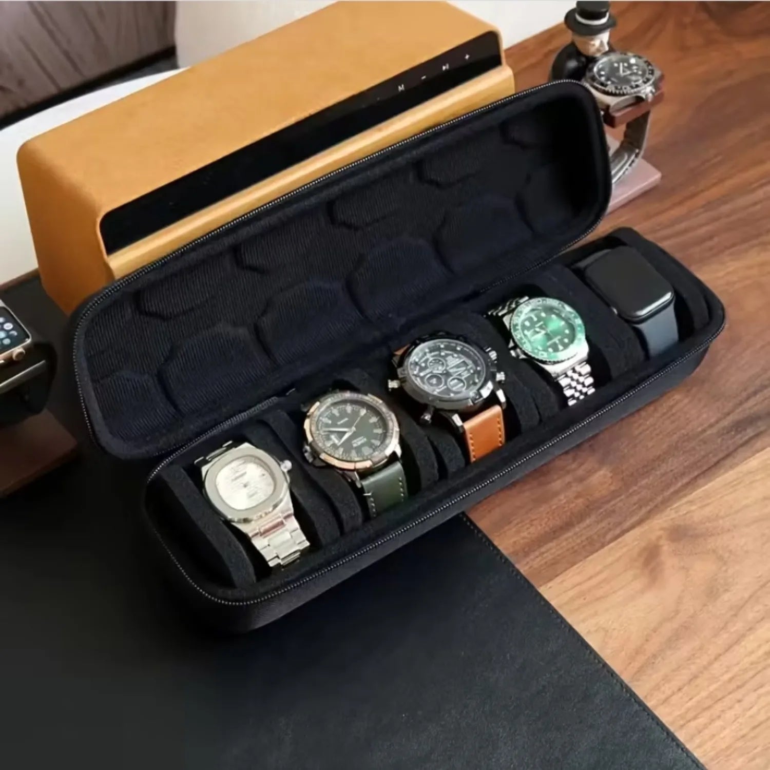 5-Slot Watch Travel Case