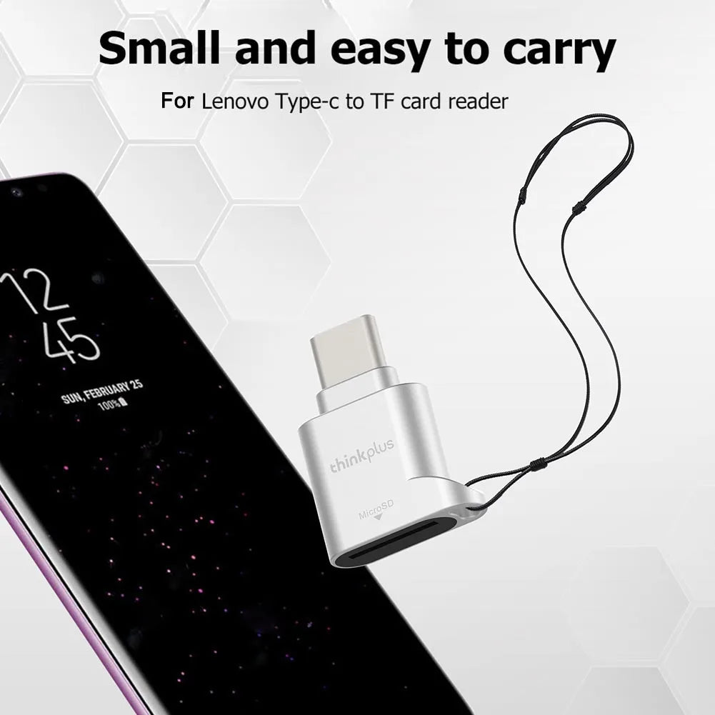 Lenovo ThinkPlus USB-C SD Card Reader – Micro SD & TF