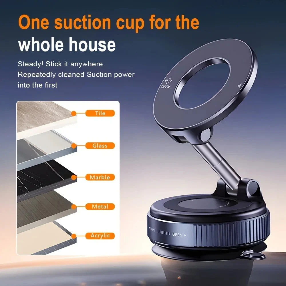 Magnetic Car Phone Mount – 360° Adjustable