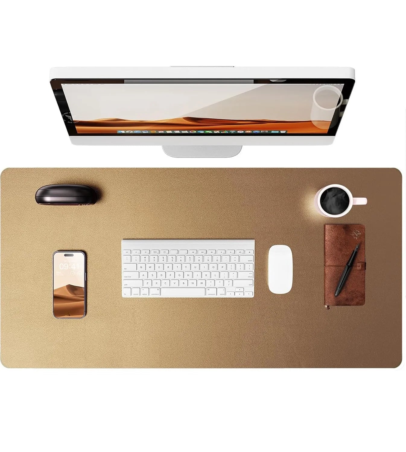 Leather Desk Mat – Large Non-Slip Mouse Pad for Office & Laptop