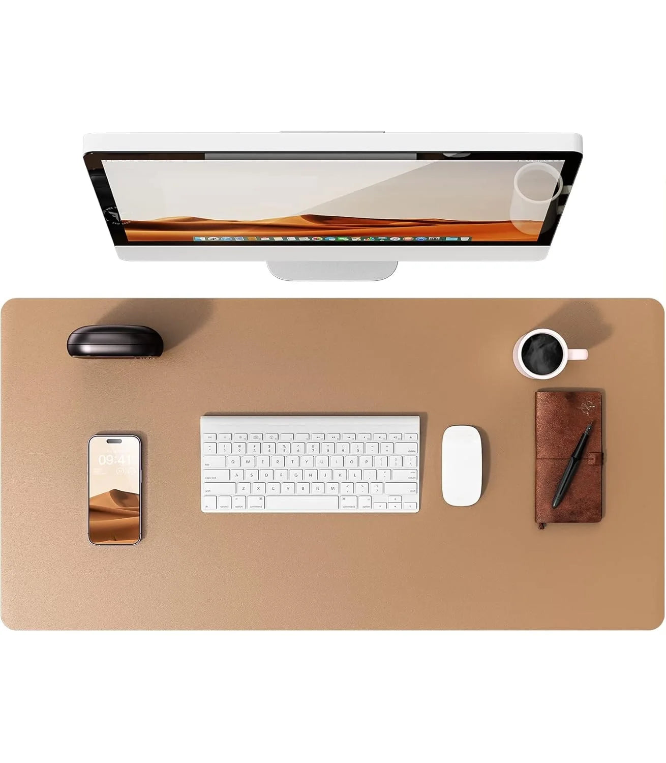 Leather Desk Mat – Large Non-Slip Mouse Pad for Office & Laptop