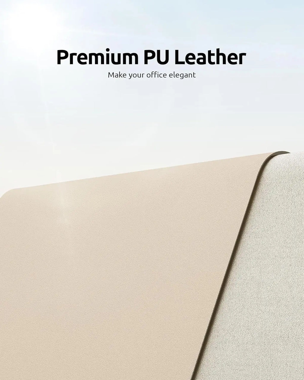 Leather Desk Mat – Large Non-Slip Mouse Pad for Office & Laptop