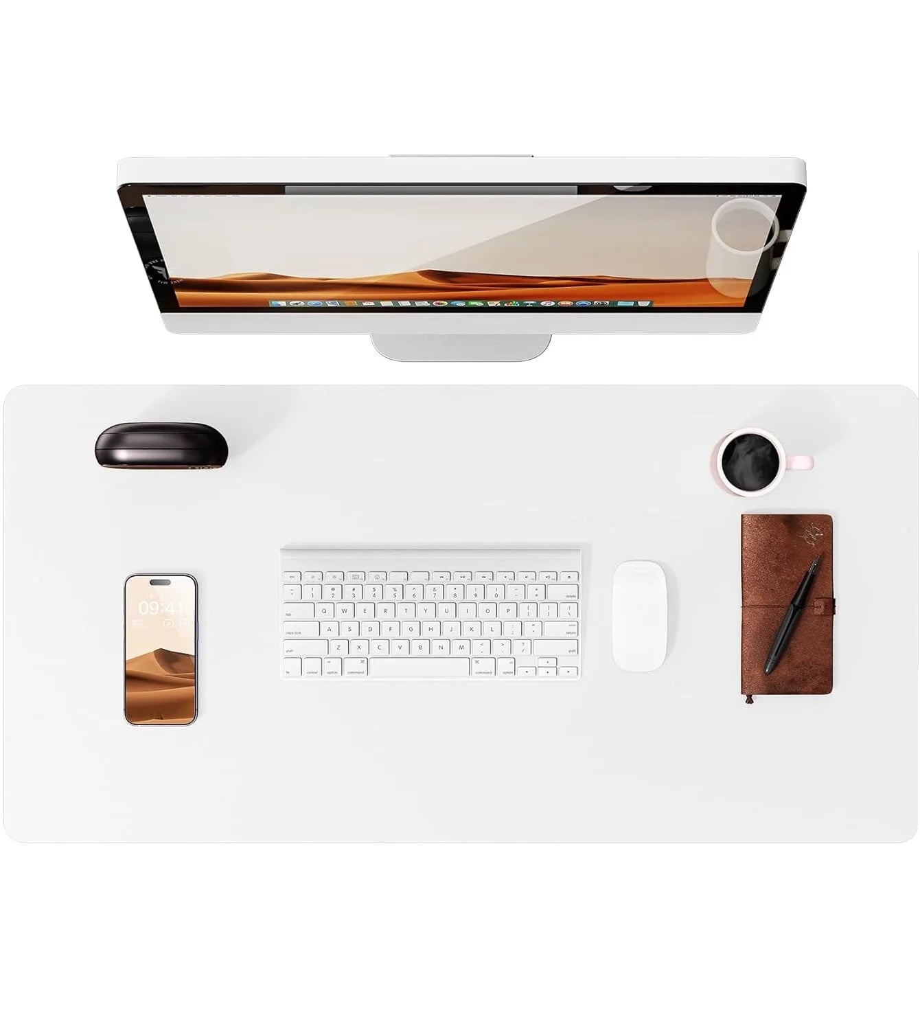 Leather Desk Mat – Large Non-Slip Mouse Pad for Office & Laptop