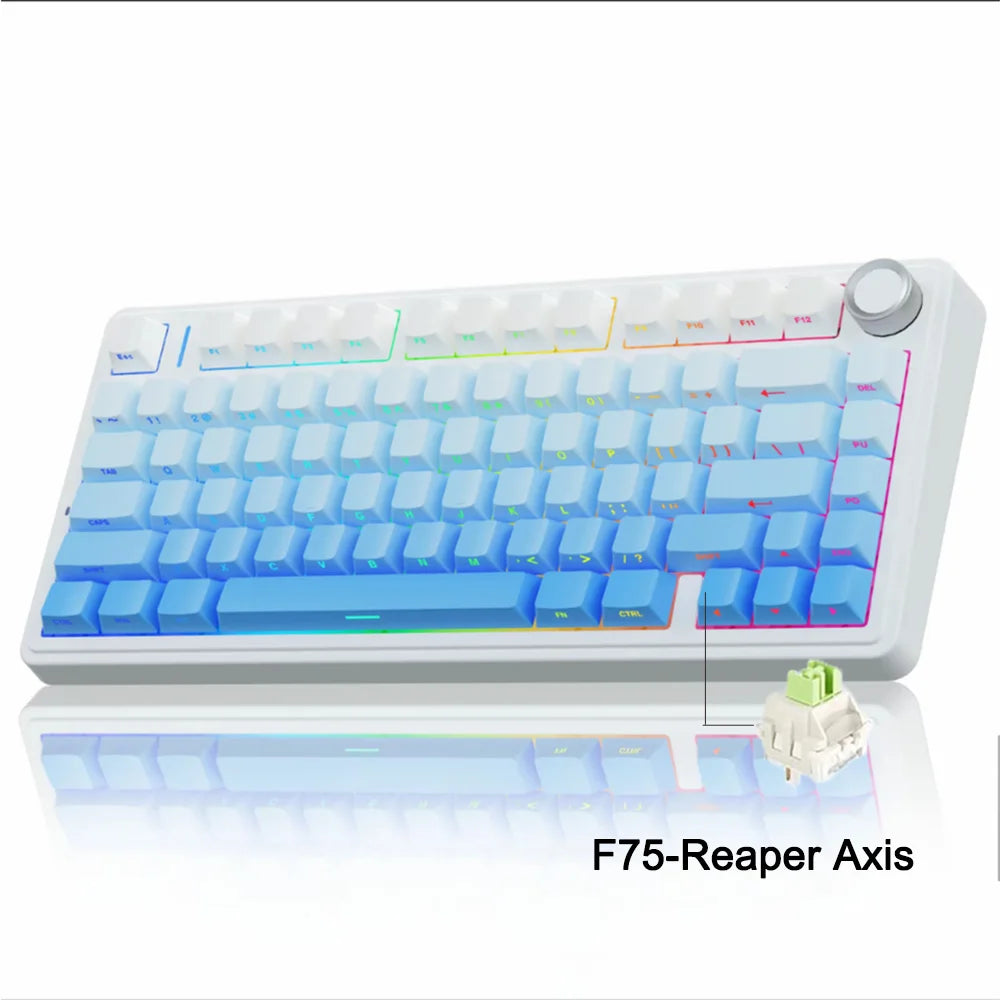AULA F75 75% Wireless Mechanical Keyboard – RGB, Gasket Mount