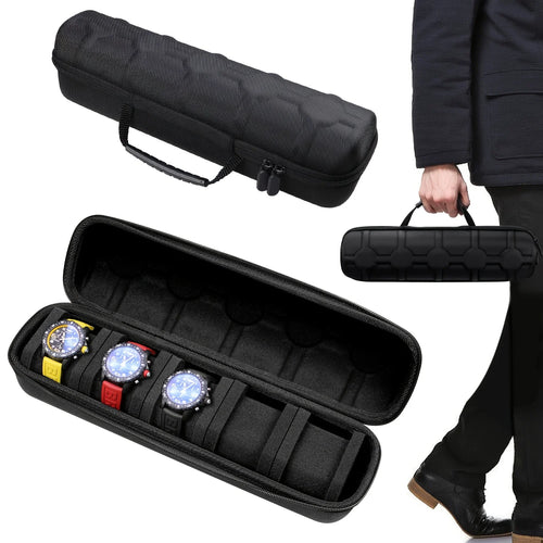 5-Slot Watch Travel Case