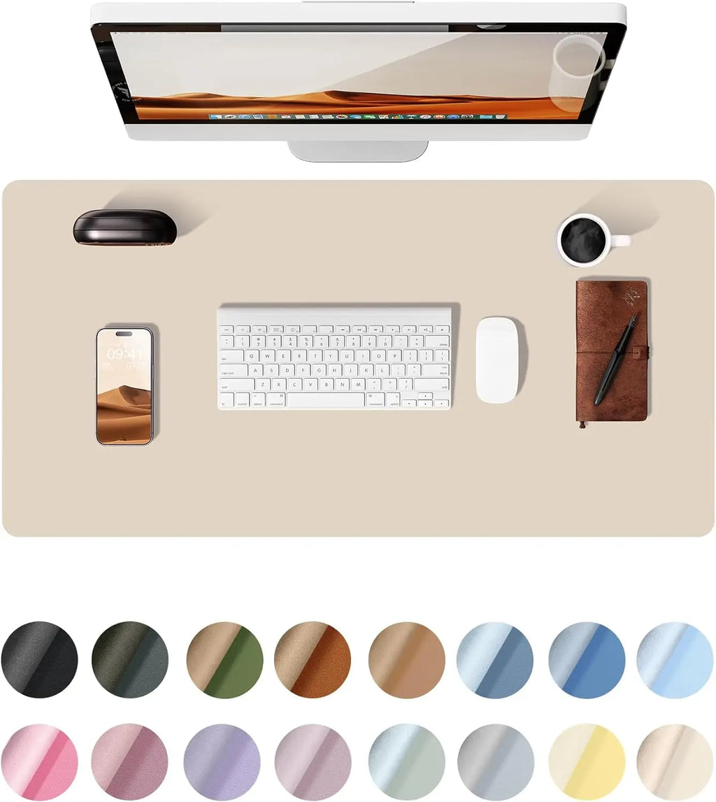 Leather Desk Mat – Large Non-Slip Mouse Pad for Office & Laptop