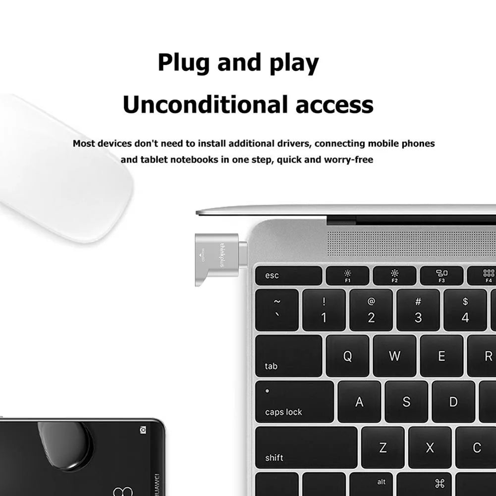 Lenovo ThinkPlus USB-C SD Card Reader – Micro SD & TF