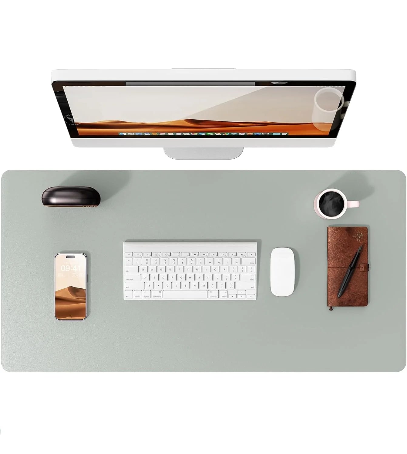Leather Desk Mat – Large Non-Slip Mouse Pad for Office & Laptop