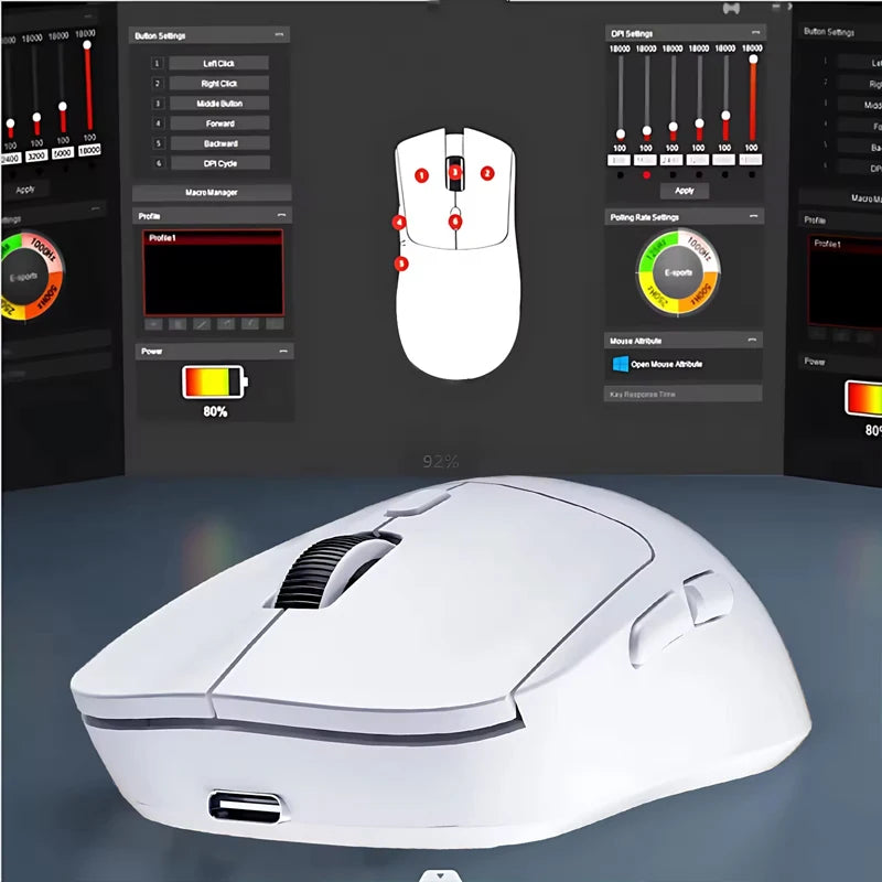 M348 Wireless Bluetooth Mouse – Rechargeable, Multi-Device