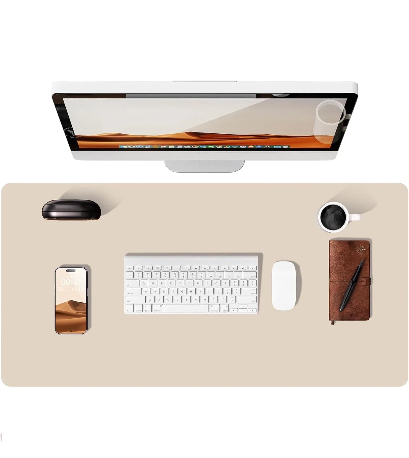 Leather Desk Mat – Large Non-Slip Mouse Pad for Office & Laptop