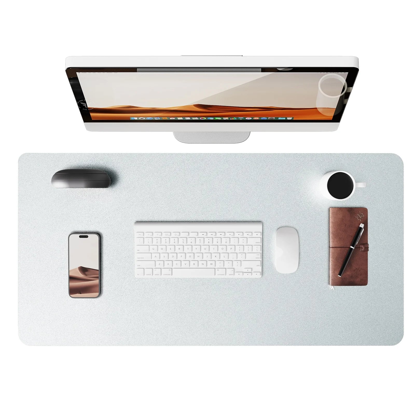 Leather Desk Mat – Large Non-Slip Mouse Pad for Office & Laptop
