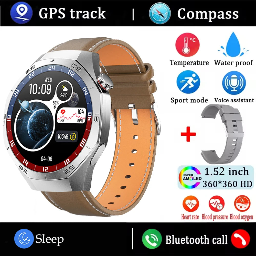 AMOLED Smartwatch – GPS, Heart Rate & Bluetooth Calls