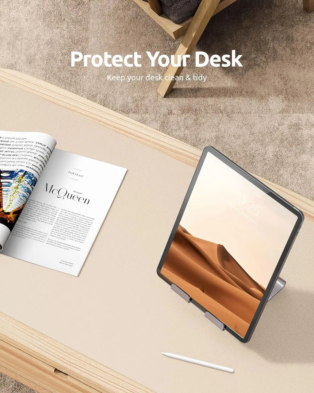 Leather Desk Mat – Large Non-Slip Mouse Pad for Office & Laptop
