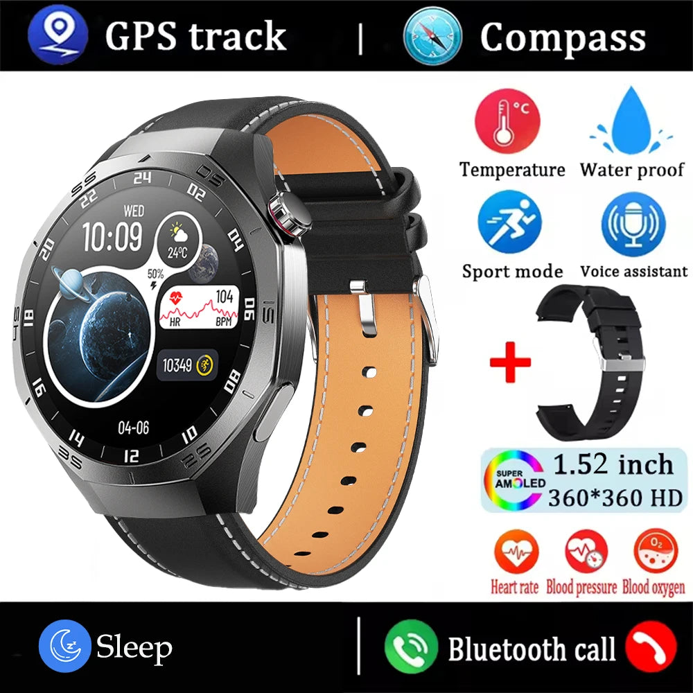 AMOLED Smartwatch – GPS, Heart Rate & Bluetooth Calls
