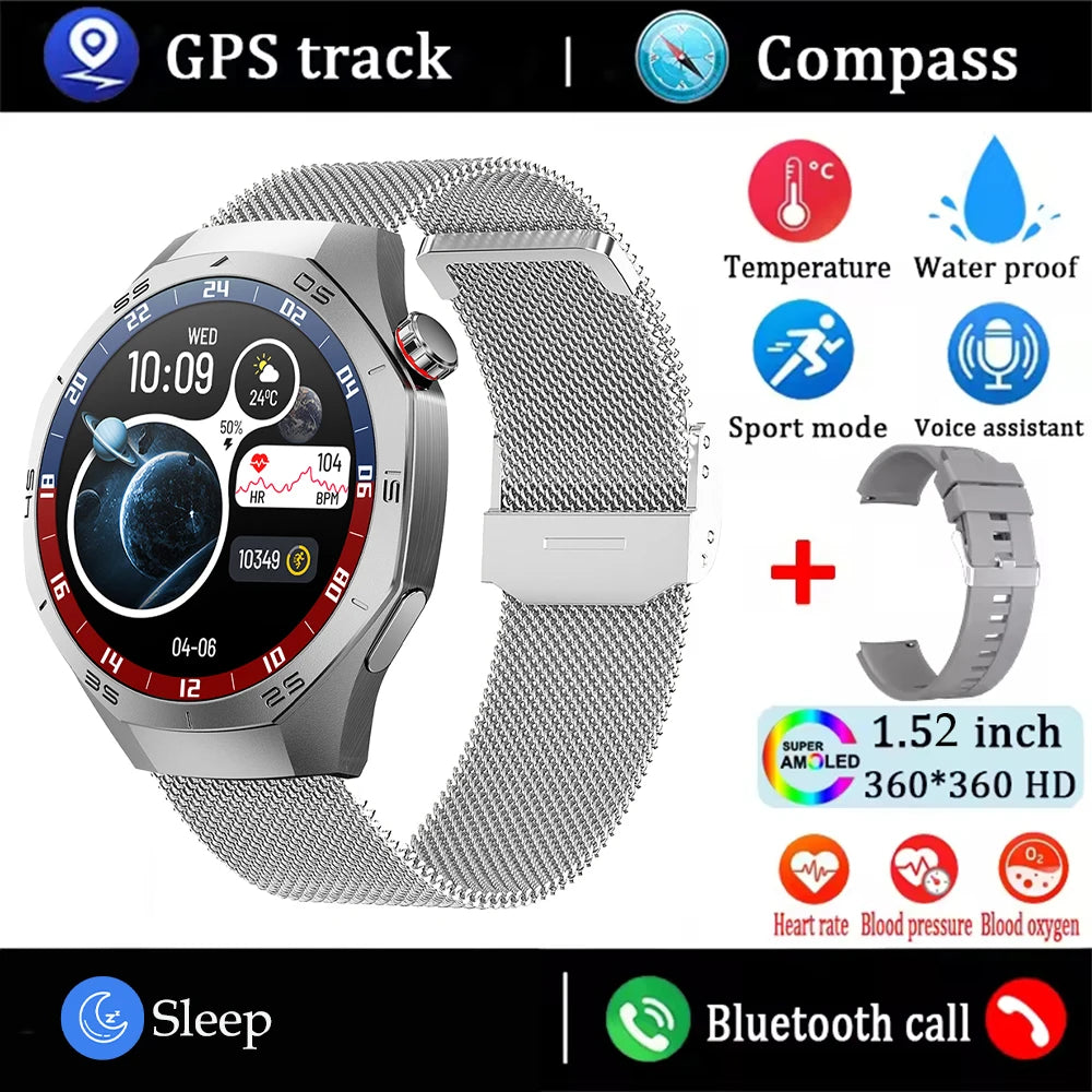 AMOLED Smartwatch – GPS, Heart Rate & Bluetooth Calls