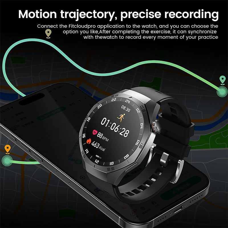 AMOLED Smartwatch – GPS, Heart Rate & Bluetooth Calls