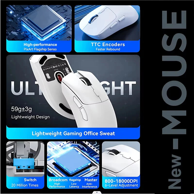 M348 Wireless Bluetooth Mouse – Rechargeable, Multi-Device