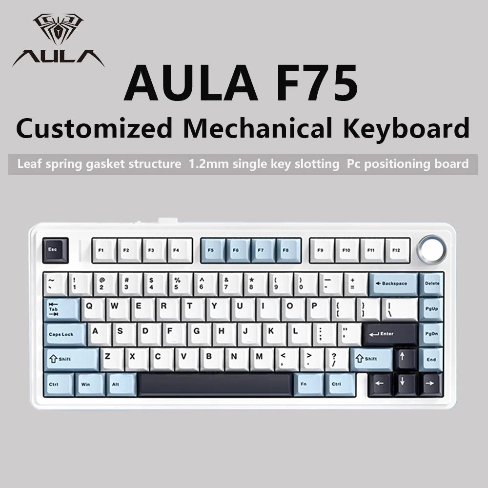 AULA F75 75% Wireless Mechanical Keyboard – RGB, Gasket Mount
