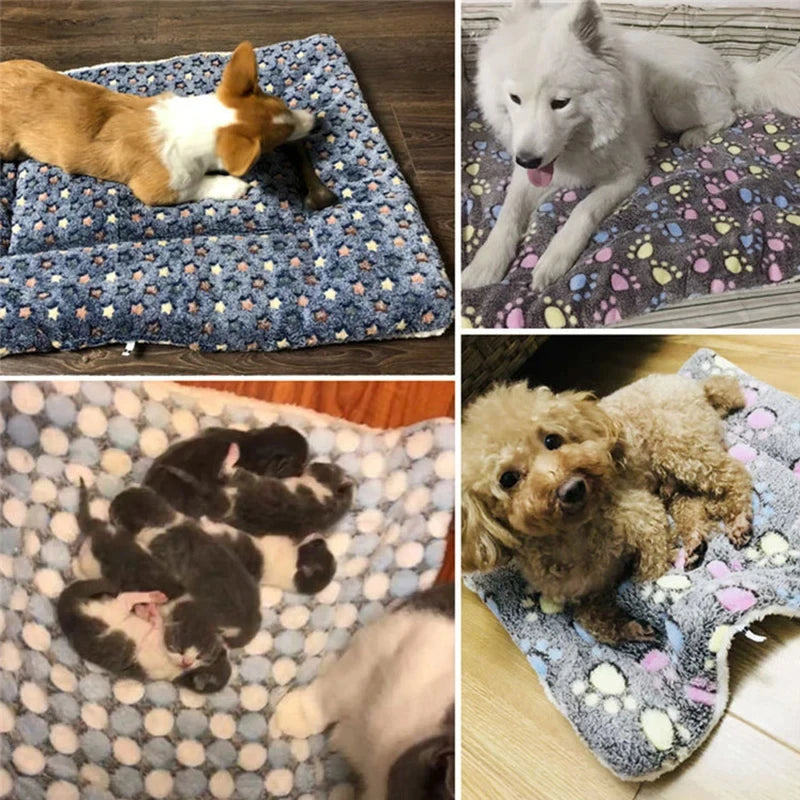Flannel Pet Sleeping Mat – Cozy Cushion for Dogs & Cats