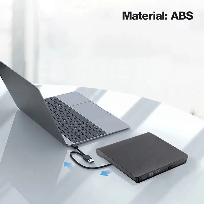 USB 3.0 External DVD Drive Enclosure – USB-C & USB-A