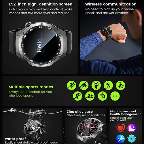 AMOLED Smartwatch – GPS, Heart Rate & Bluetooth Calls