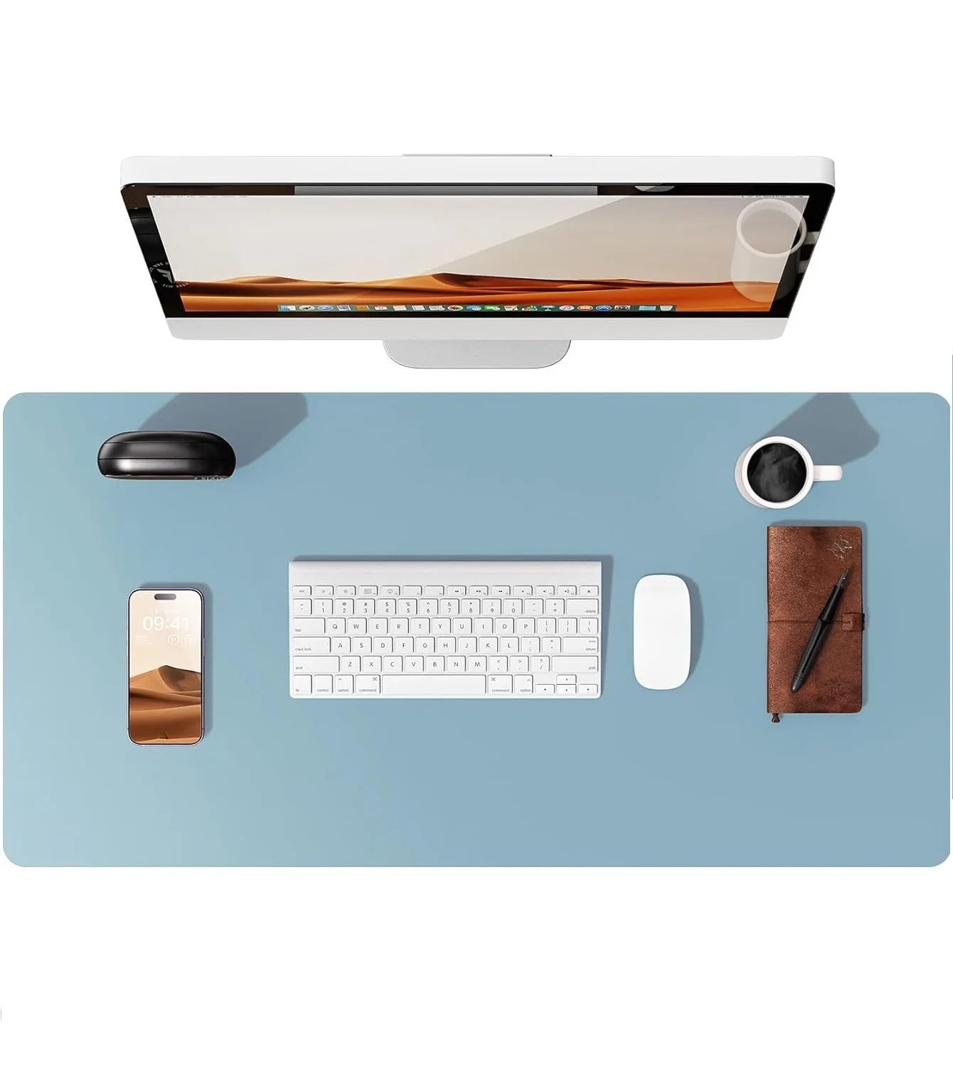 Leather Desk Mat – Large Non-Slip Mouse Pad for Office & Laptop