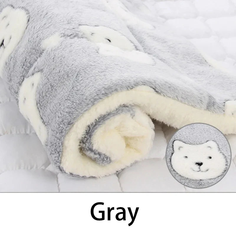 Flannel Pet Sleeping Mat – Cozy Cushion for Dogs & Cats