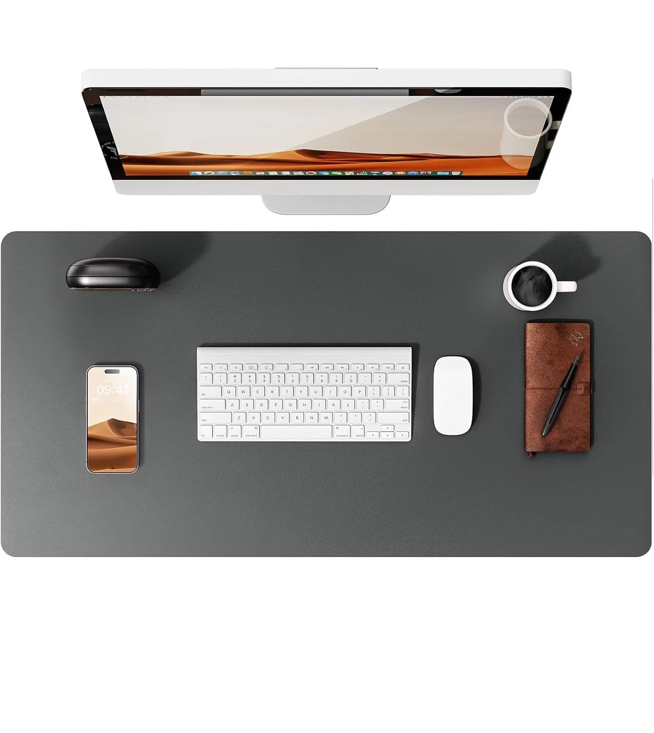 Leather Desk Mat – Large Non-Slip Mouse Pad for Office & Laptop