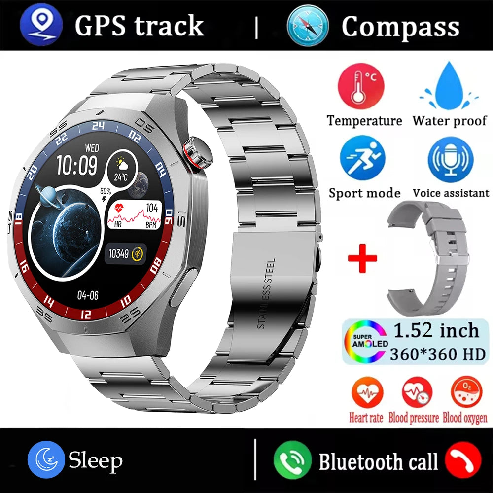 AMOLED Smartwatch – GPS, Heart Rate & Bluetooth Calls