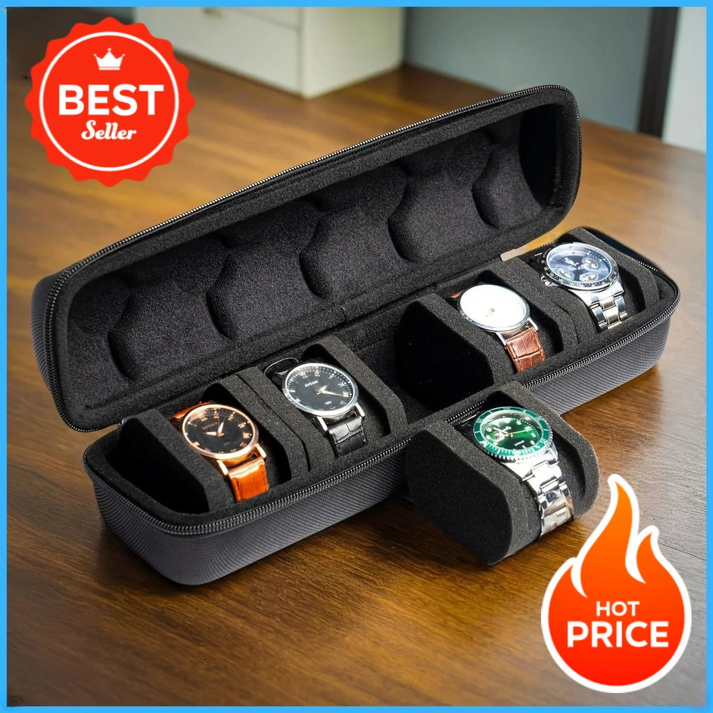 5-Slot Watch Travel Case