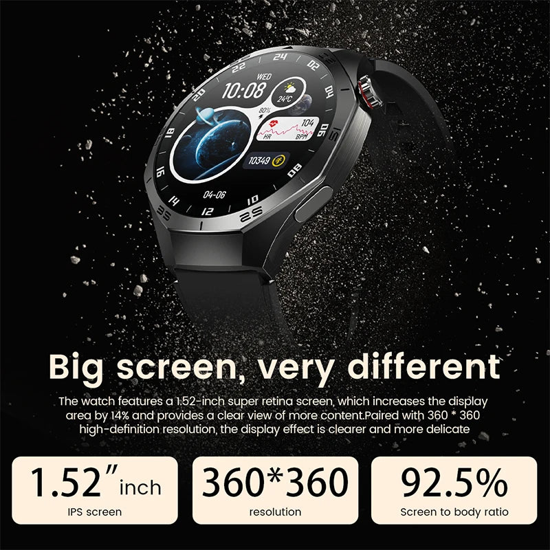 AMOLED Smartwatch – GPS, Heart Rate & Bluetooth Calls