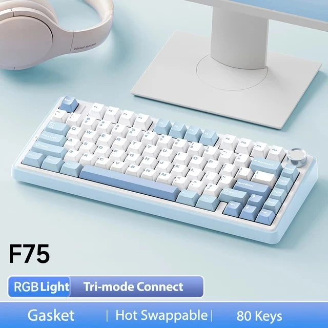 AULA F75 75% Wireless Mechanical Keyboard – RGB, Gasket Mount