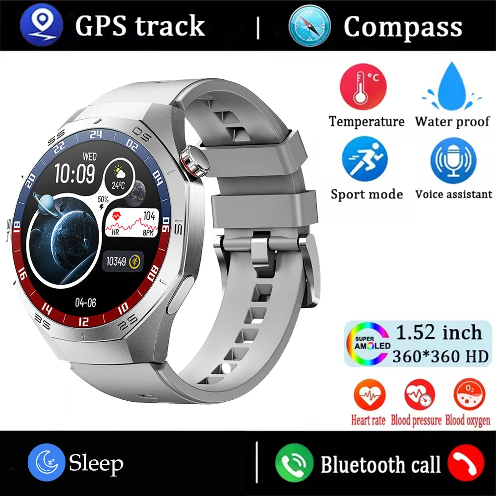 AMOLED Smartwatch – GPS, Heart Rate & Bluetooth Calls