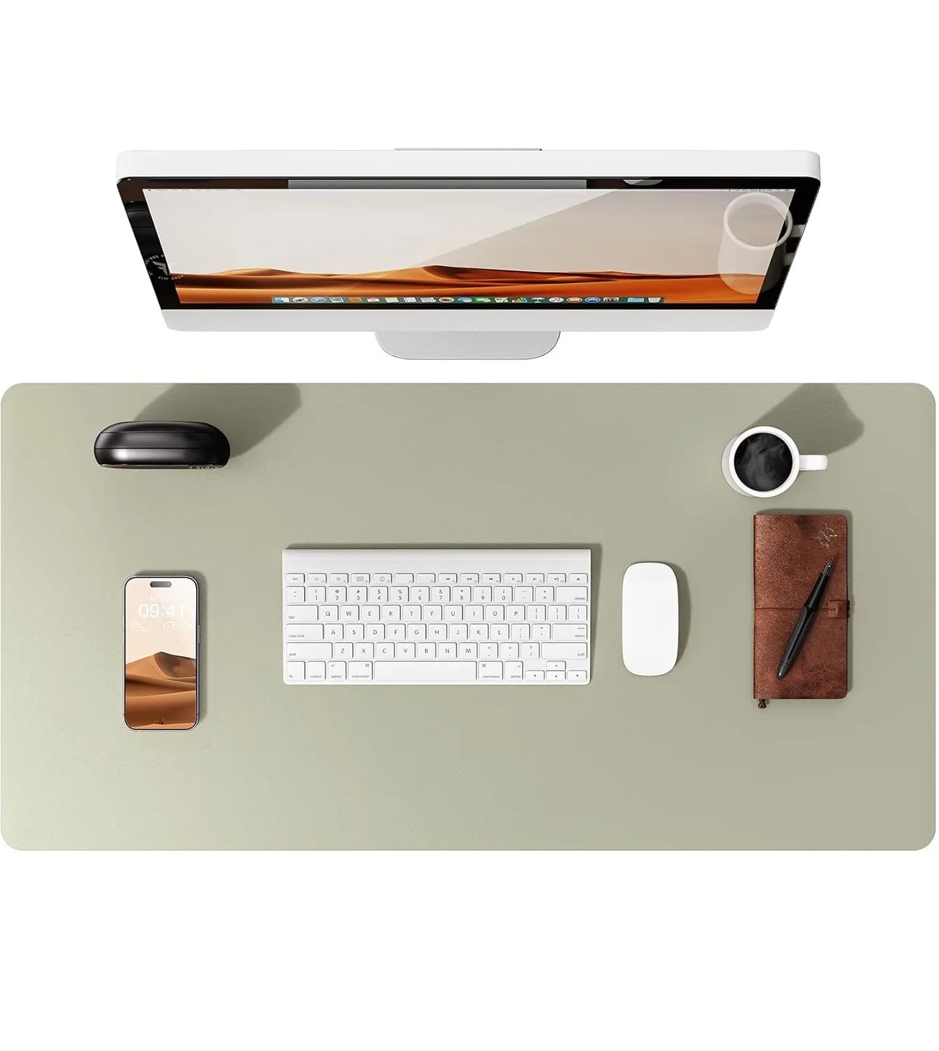 Leather Desk Mat – Large Non-Slip Mouse Pad for Office & Laptop
