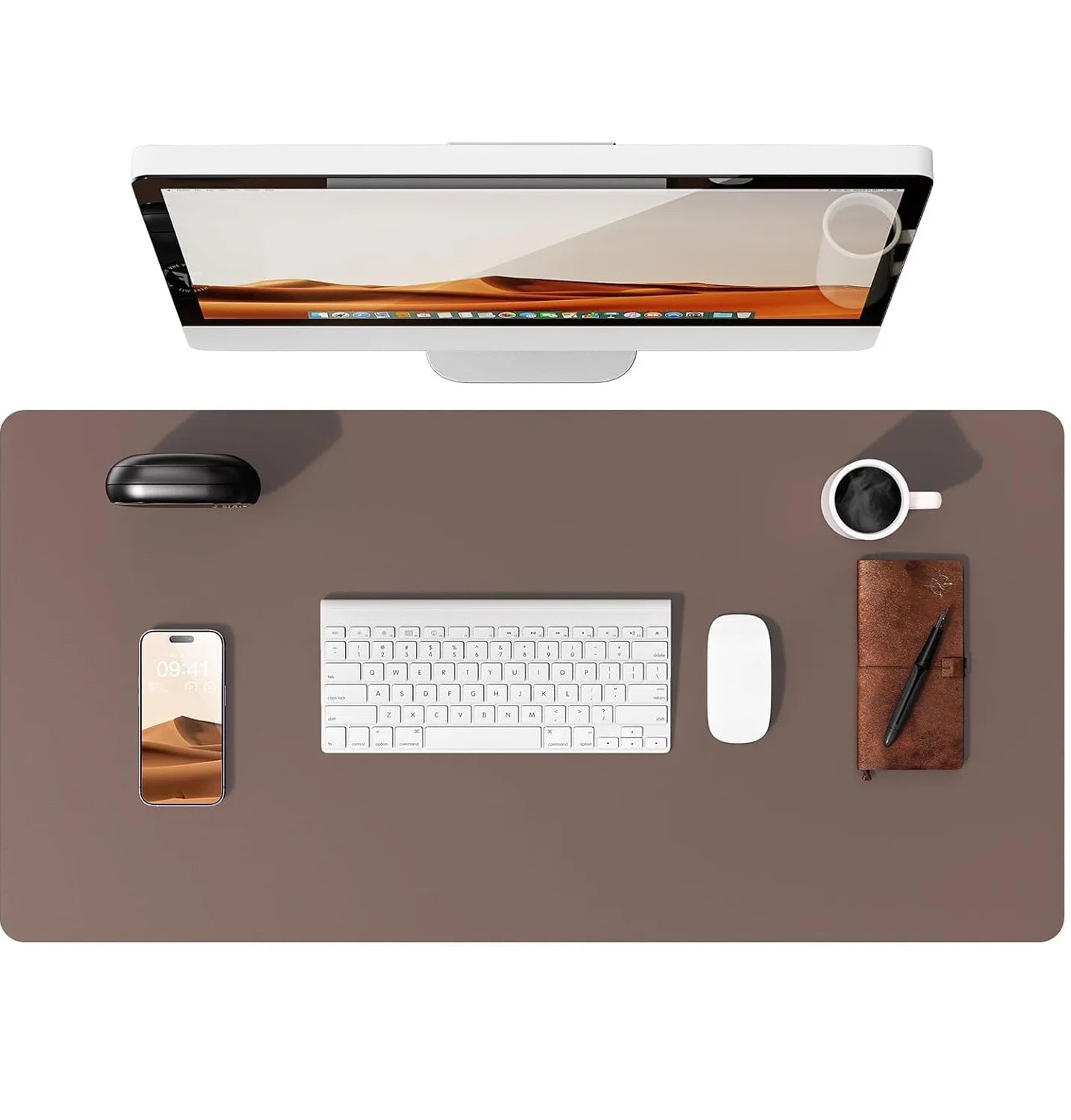 Leather Desk Mat – Large Non-Slip Mouse Pad for Office & Laptop